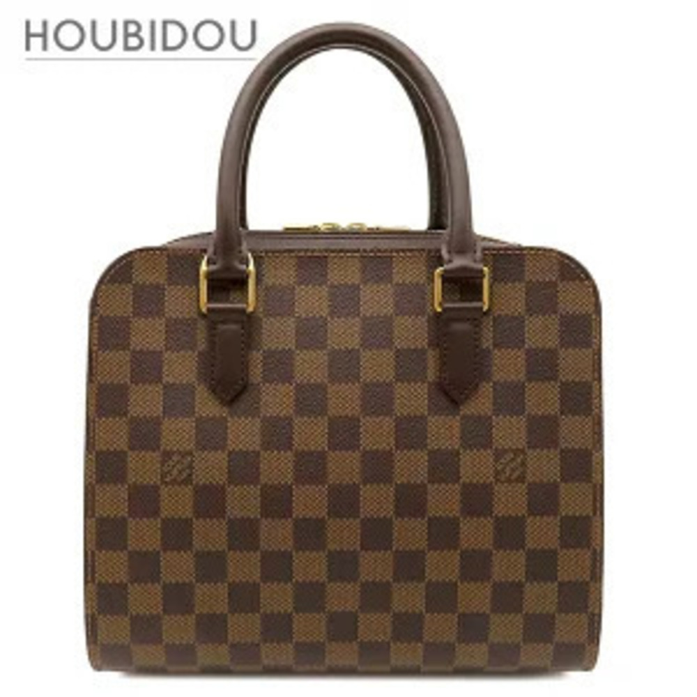 Louis Vuitton Triana handbag Damier canvas Ebene Brown